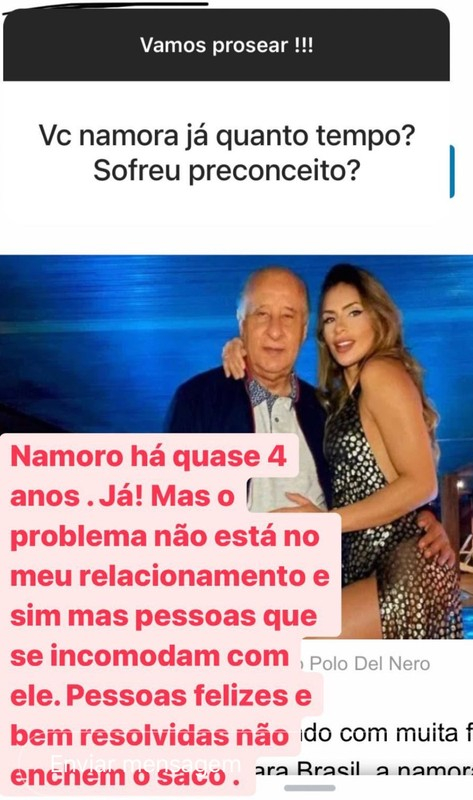 Não me preocupo', diz Clara Brasil sobre críticas por namoro com Del Nero,  de 80 anos - ISTOÉ Independente