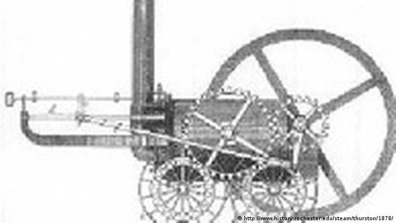 1804: Viagem inaugural da primeira locomotiva do mundo