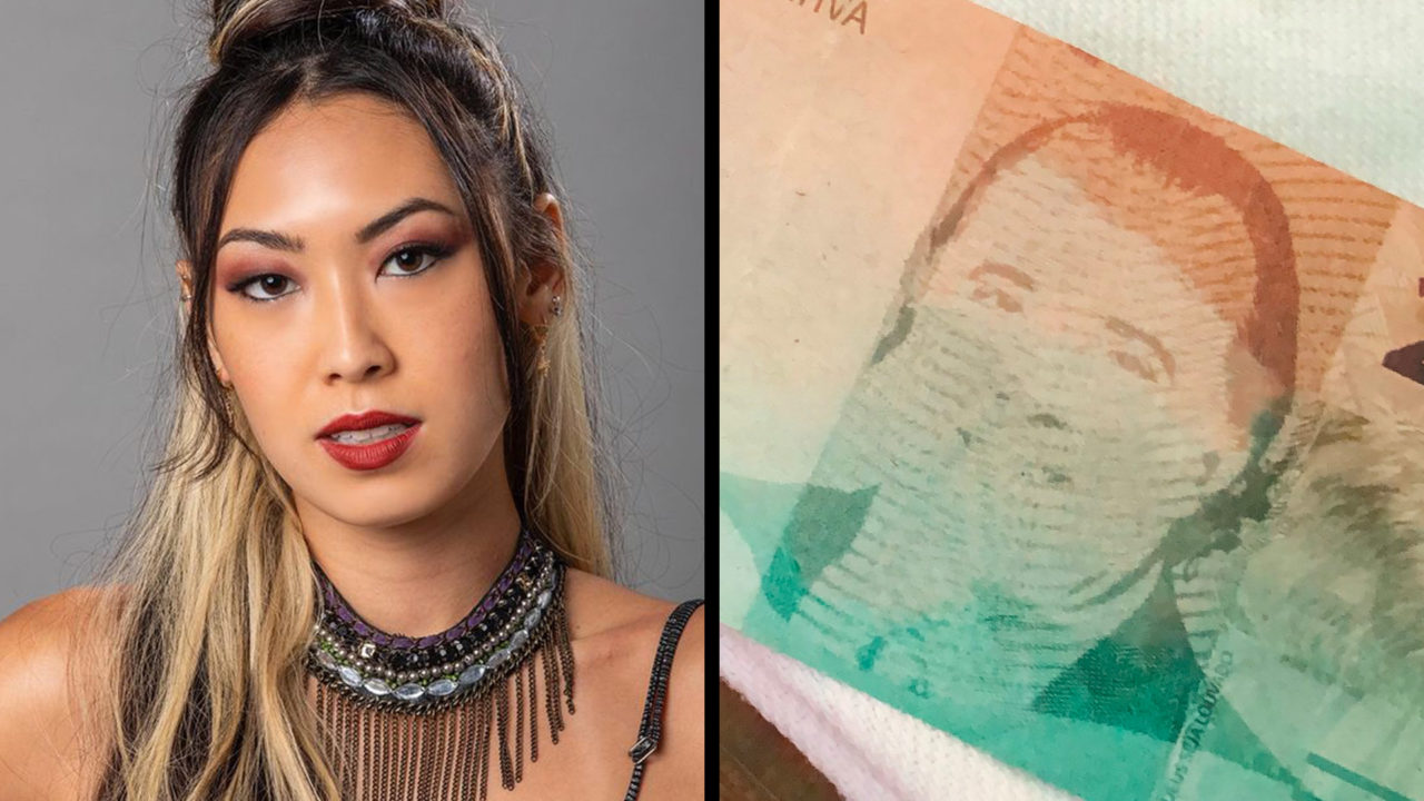 Ana Hikari tenta pagar restaurante com nota falsa com o rosto de Tony Ramos