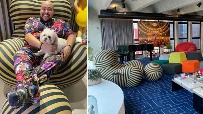 BBB22: Tiago Abravanel tem R$ 100 mil em poltronas em apartamento cobertura