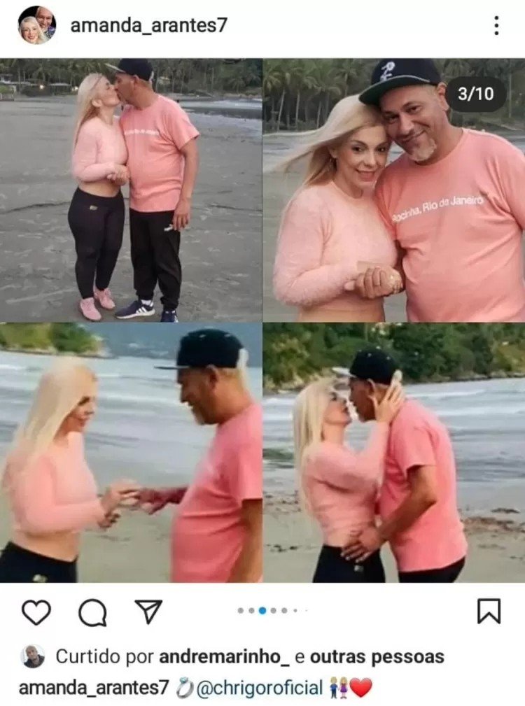 Sonho! Fã fica noiva de cantor Chrigor, ex-Exaltasamba, em praia