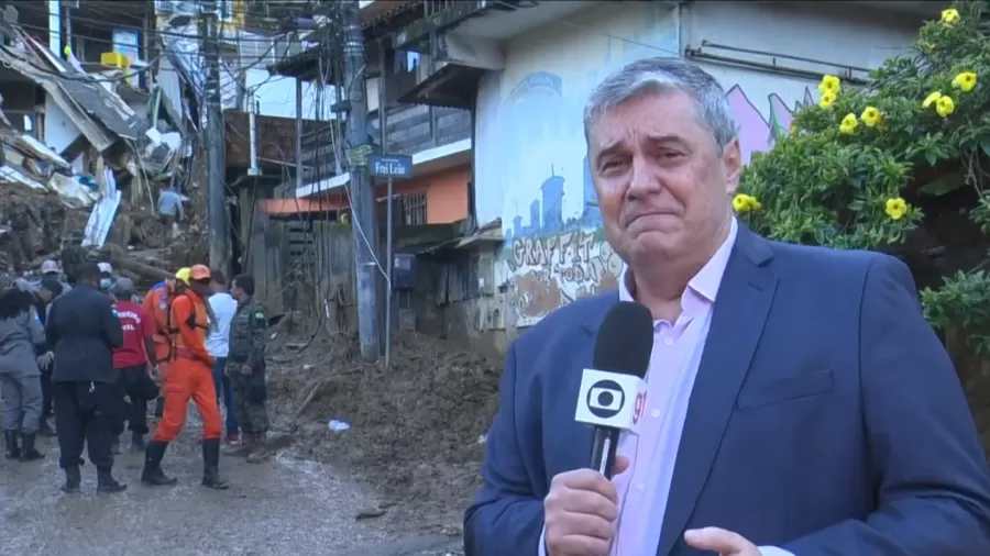 Apresentador da Globo desabafa e chora em Petrópolis: 'Muito dolorido' -  ISTOÉ Independente