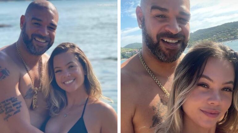 Adriano Imperador vive clima de romance em pleno Carnaval com nova namorada