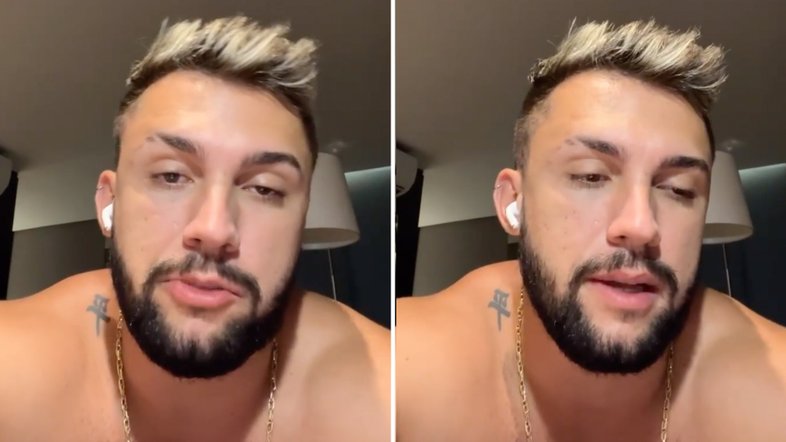 Arthur Picoli chora após ser ligado a caso de estupro por jornal