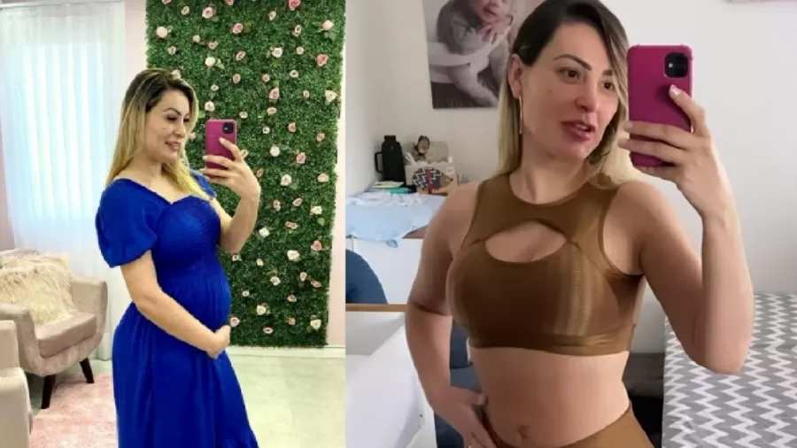Andressa Urach mostra corpo pouco mais de um mês após dar à luz