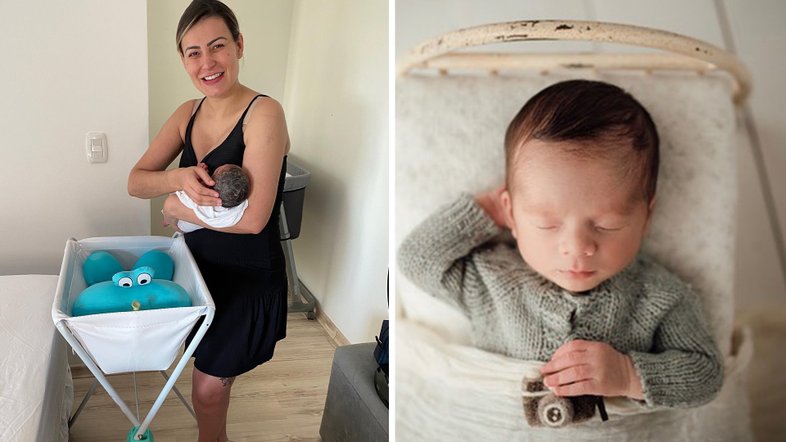 Andressa Urach compartilha fotos do filho caçula, Leon: ‘Muita fofura’