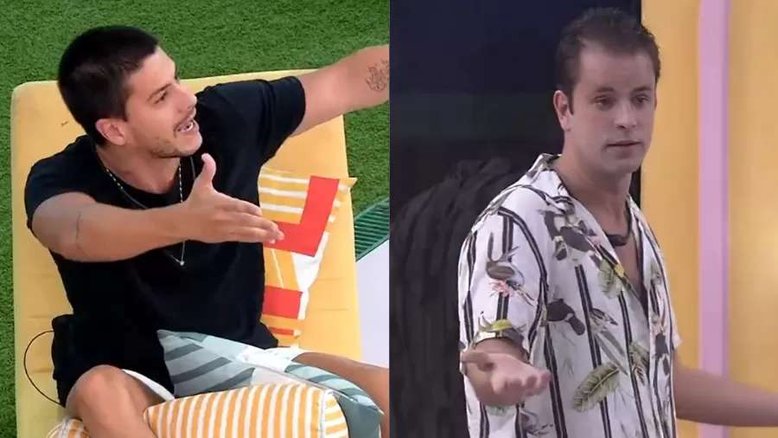 BBB22: 'Quem fala merda de mim bate no paredão e sai', diz Arthur a Gustavo