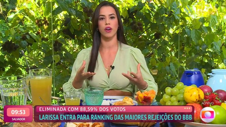 BBB22: Larissa revela decepção, culpa e arrependimento após eliminação