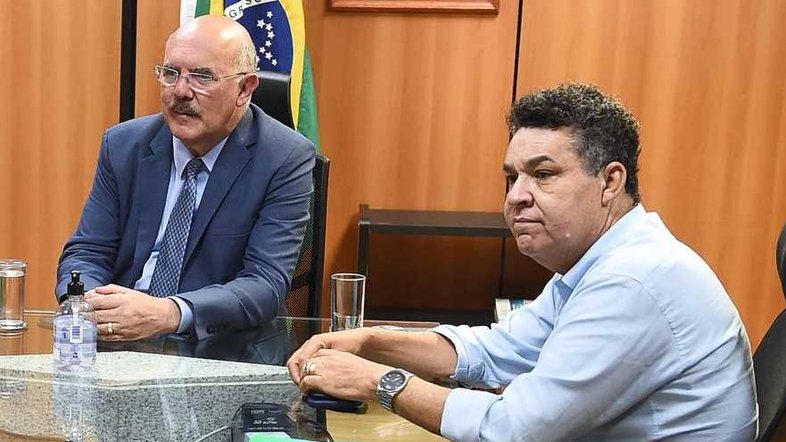 o ex-ministro da Educação Milton Ribeiro e o pastor Arílton Moura
