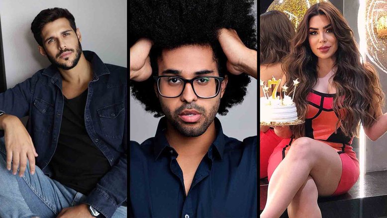 Rodrigo Mussi, Luciano Estevan e Naiara Azevedo