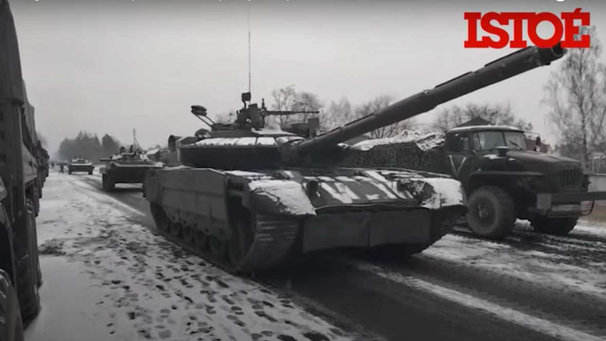 Vídeo: Rússia divulga imagens de tanques supostamente a caminho de Kiev