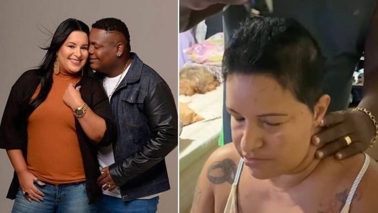 Em vídeo, MC Marcinho emociona ao raspar cabelo da mulher após tumores