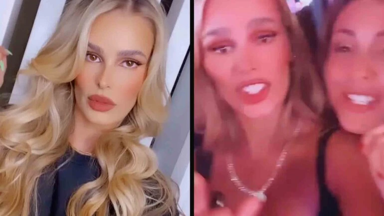 Yasmin Brunet curte show de Luan Santana: 