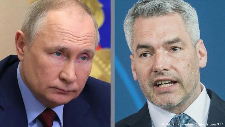 Chanceler da Áustria relata "conversa dura" com Putin em Moscou