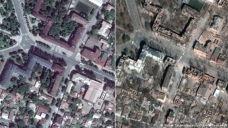 Fotos: veja antes e depois da cidade de Mariupol