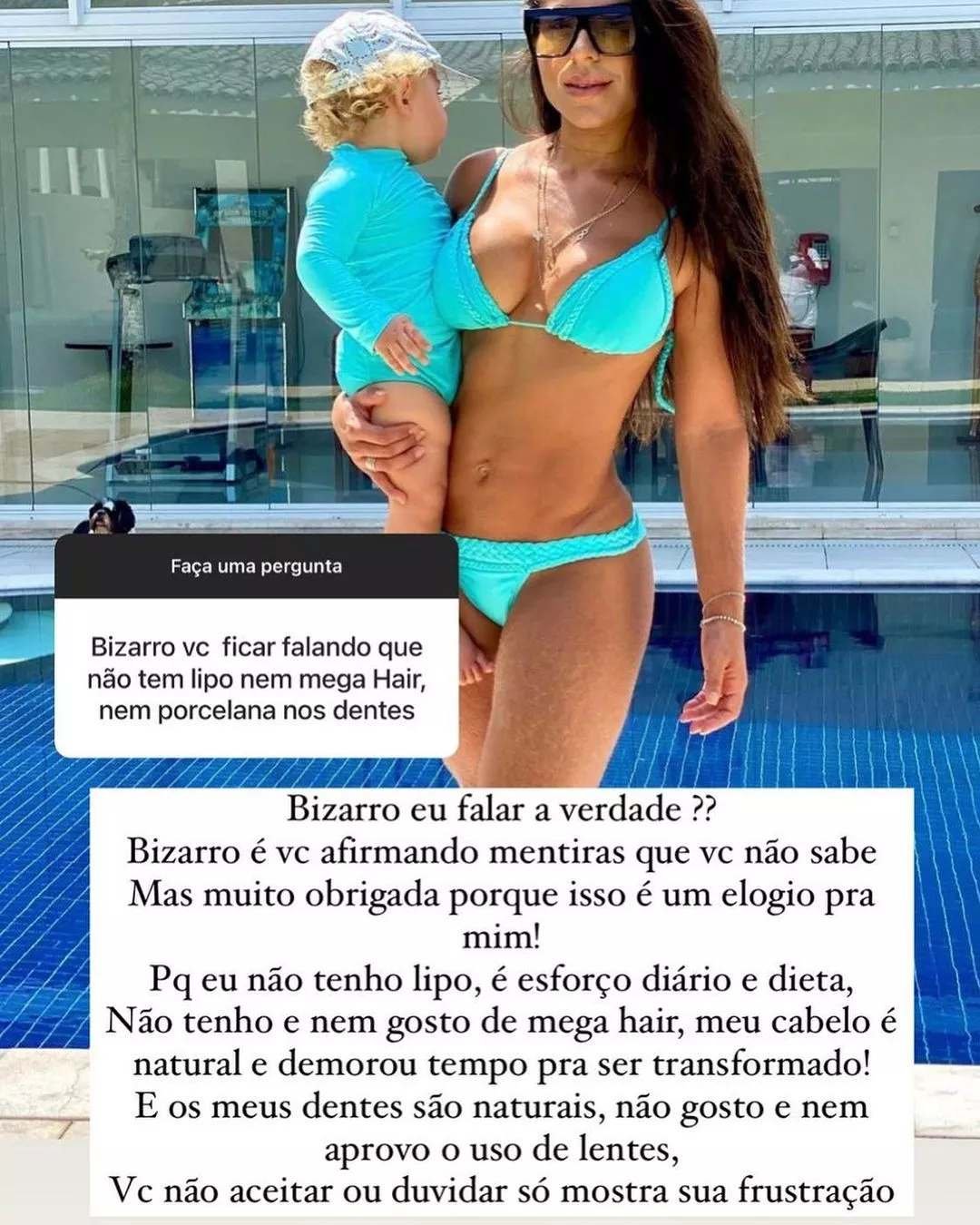 'Elogio', diz Andressa Miranda após seguidora duvidar que corpo da modelo é natural