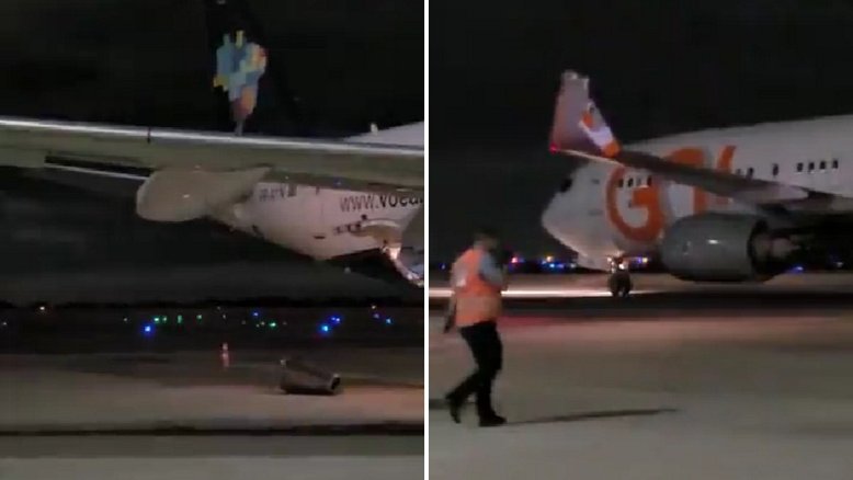 Aviões da Gol e Azul se chocam em pátio de Aeroporto de Campinas