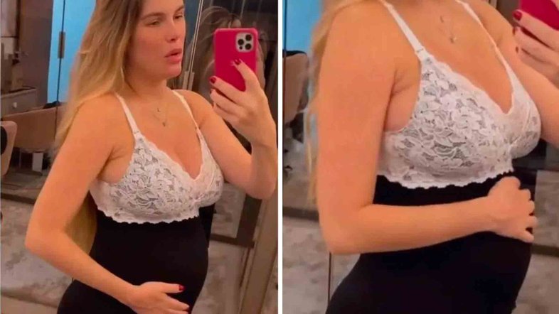 Bárbara Evans mostra barriga 4 dias depois do parto: ‘Tudo no seu tempo’