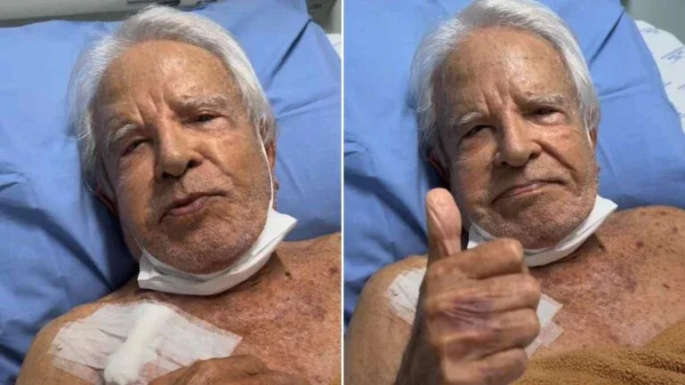Internado, Cid Moreira tranquiliza fãs após tirar cateter: 