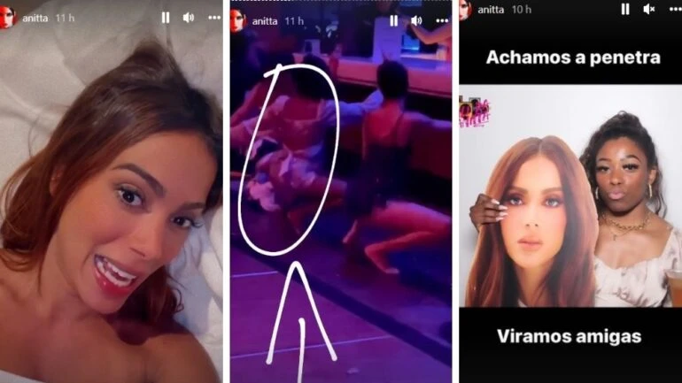 Anitta descobre uma penetra em seu aniversário em Las Vegas