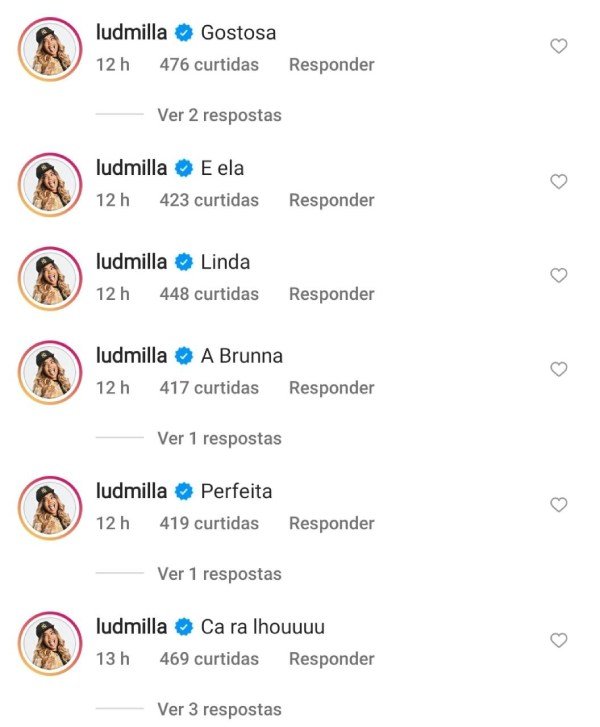 Brunna Gonçalves posa com look sexy e Ludmilla se derrete: 'Gostosa, perfeita' 4 Brunna Gonçalves posa com look sexy e Ludmilla se derrete: 'Gostosa, perfeita'