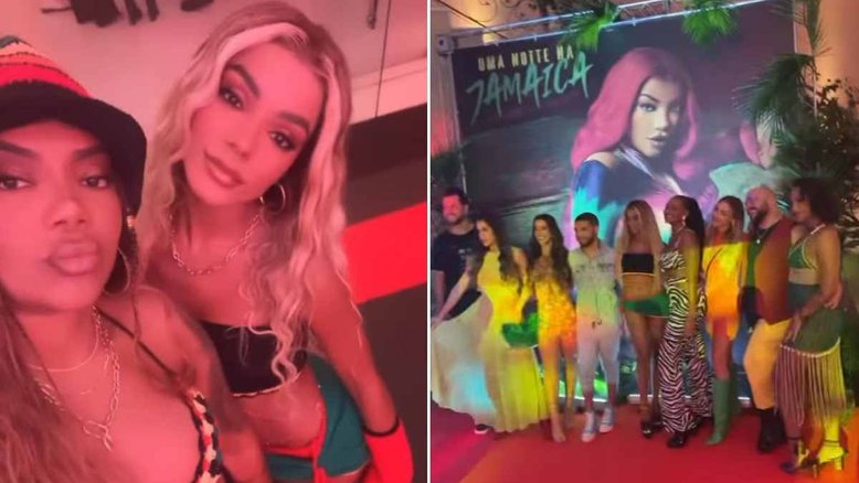 Ludmilla comemora 27 anos com festa de temática jamaicana e ex-BBBs