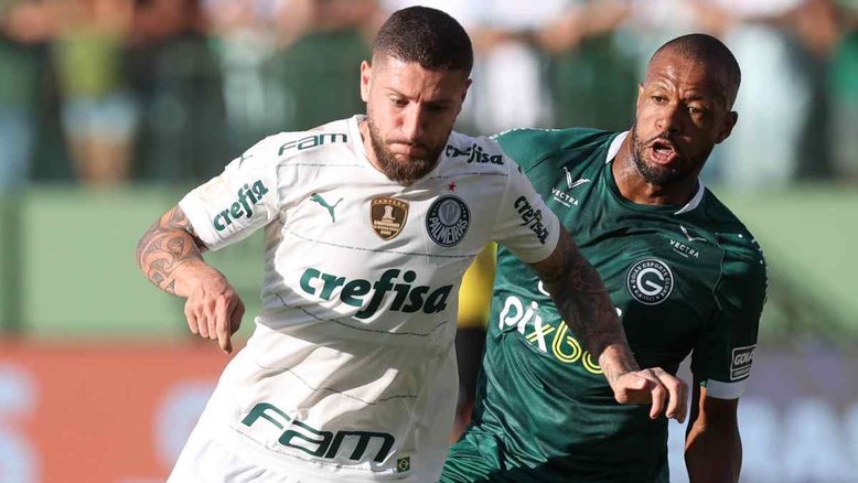 palmeiras marca nos acréscimos e empata com o goiás pelo brasileirão