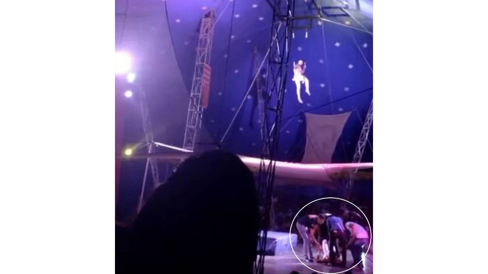 Vídeo: Trapezista se desequilibra e cai durante apresentação em estreia de circo