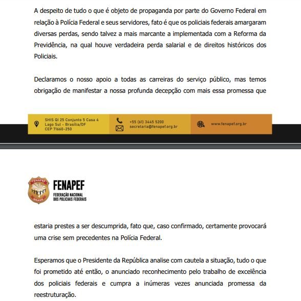 Policiais Federais marcam assembleia e não descartam paralisação