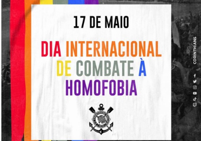 Corinthians ‘retira’ verde da bandeira LGBTQIA+ e recebe críticas de comentarista da Globo