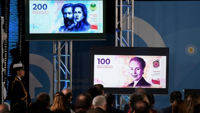 Mítica Evita retorna às cédulas na Argentina