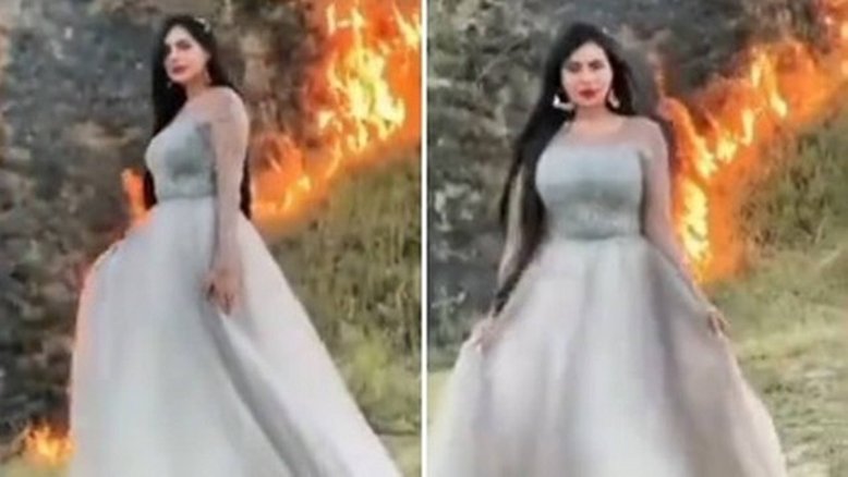 Tiktoker posa em incêndio para ganhar curtidas e causa revolta: 'Pega fogo'