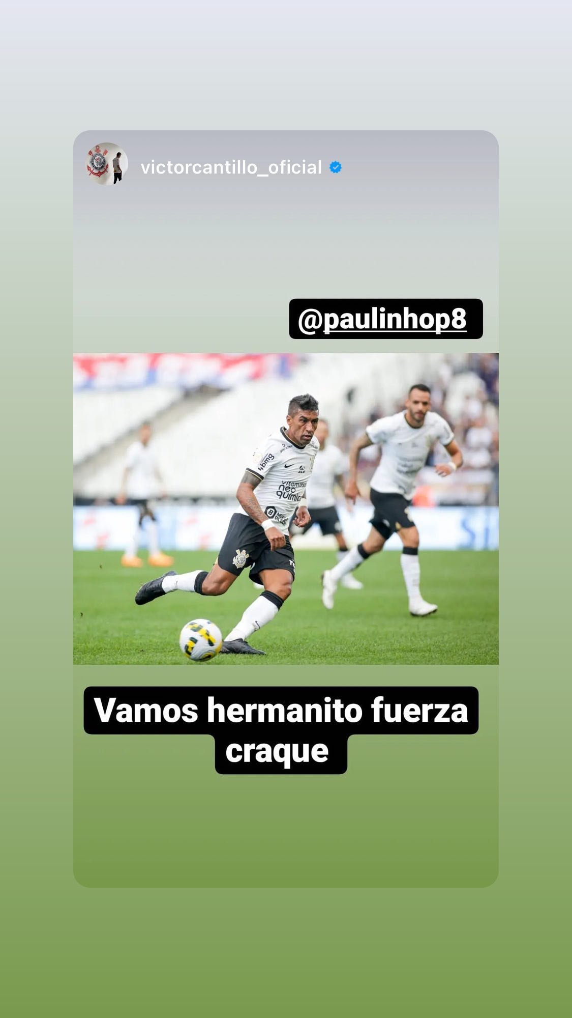 Paulinho recebe apoio de jogadores por conta de lesão grave no joelho