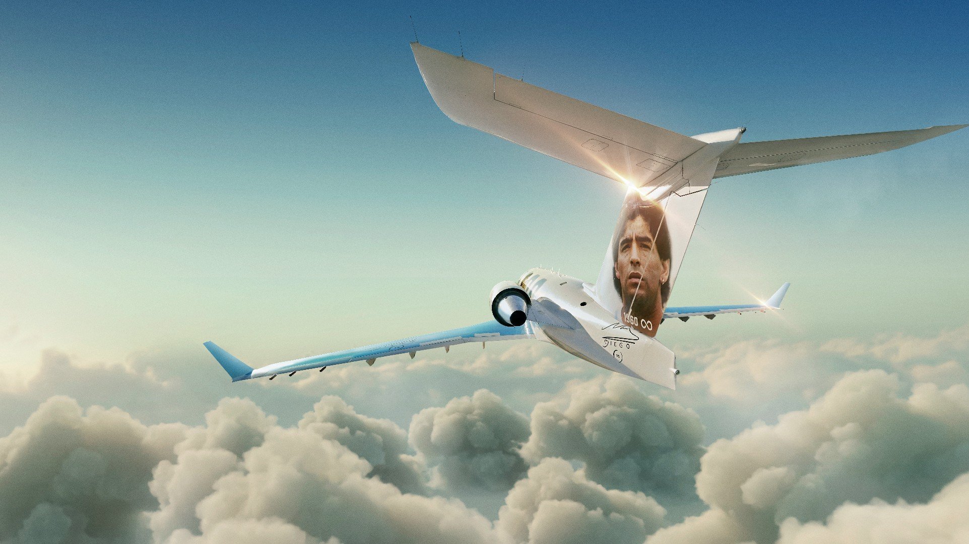 Avião em homenagem a Maradona terá 'interação' com o ex-jogador; destino final será a Copa do Catar 8 Avião em homenagem a Maradona terá 'interação' com o ex-jogador; destino final será a Copa do Catar