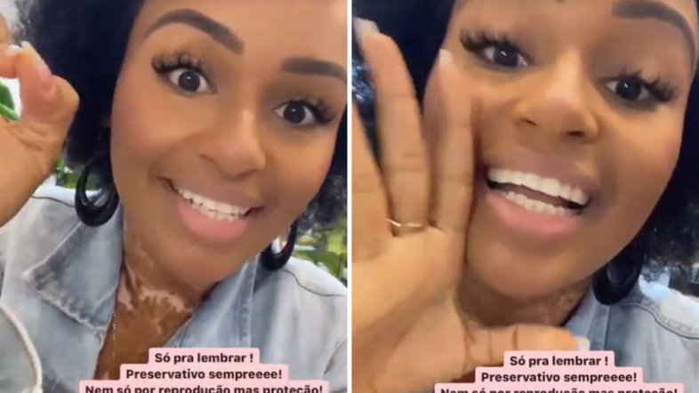 Ex-BBB Natália Deodato se diverte com especulação de que estaria grávida: ‘Negativo!’