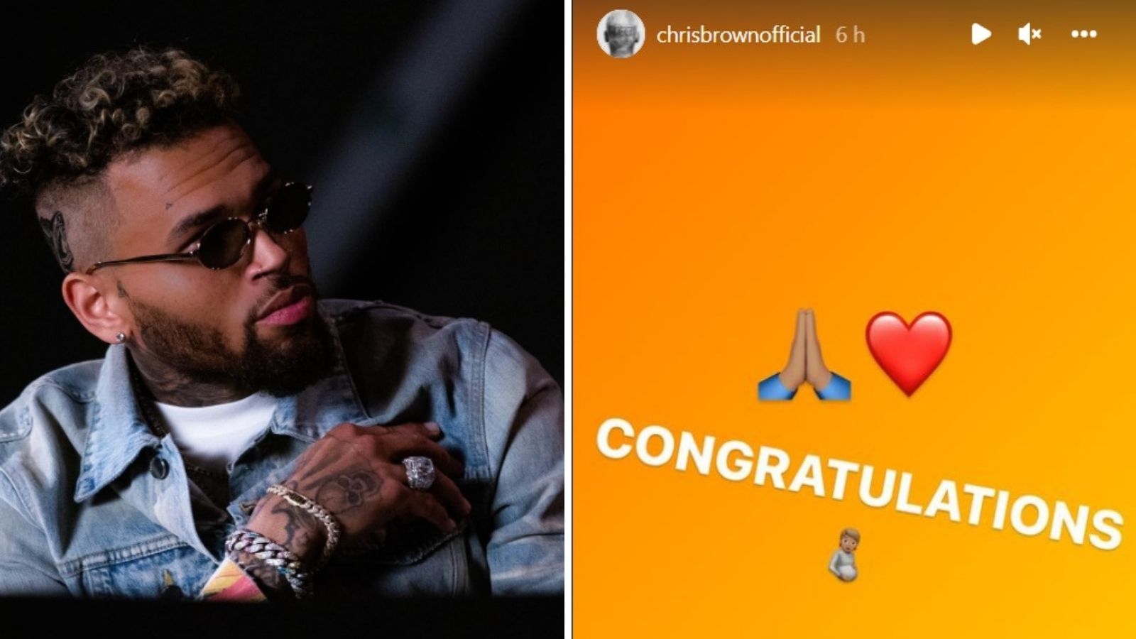 Chris Brown parabeniza Rihanna pelo nascimento do filho