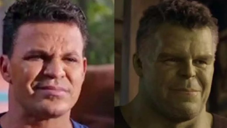 Eduardo Costa vira meme em rede social após ser comparado ao Hulk da Marvel