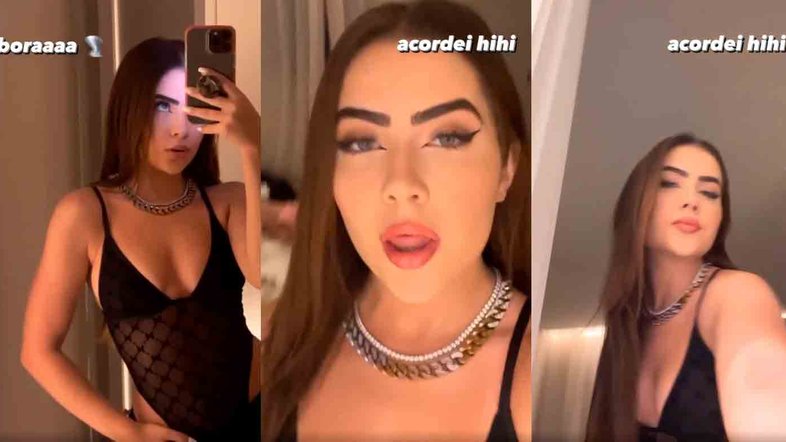 Jade Picon sensualiza com body transparente e cavadíssimo