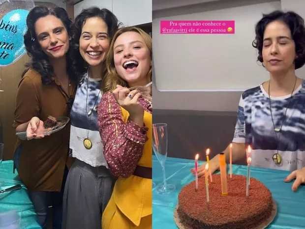 Durante gravação, Paloma Duarte ganha festa surpresa em comemoração aos seus 45 anos 4 Durante gravação, Paloma Duarte ganha festa surpresa em comemoração aos seus 45 anos