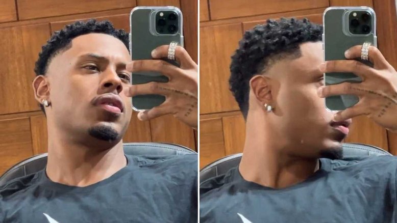 Ex-BBB Paulo André muda visual mais uma vez e faz novo corte de cabelo
