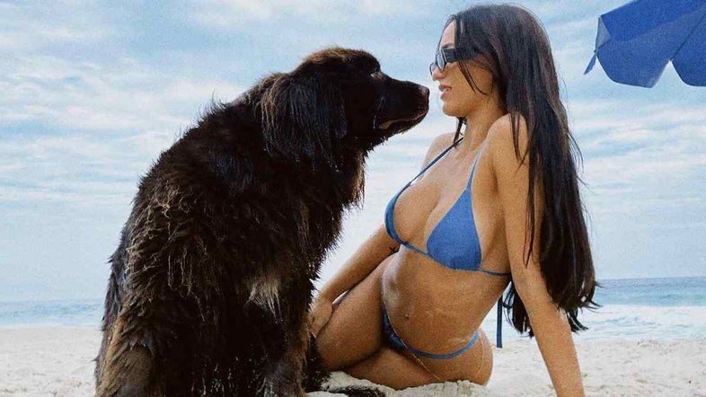 Rafa Kalimann leva sua cachorra, Angel à praia pela primeira vez: 'Tomou um caldo'