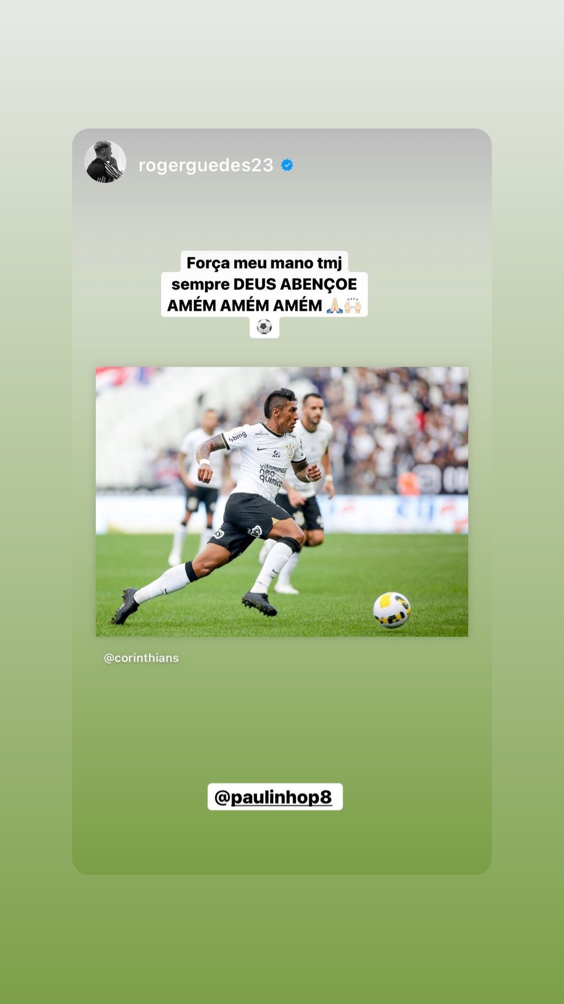 Paulinho recebe apoio de jogadores por conta de lesão grave no joelho