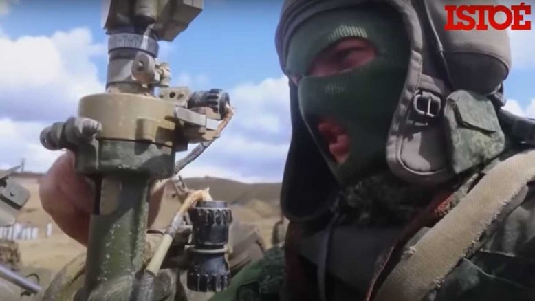 Rússia divulga imagens de ataque de artilharia pesada na Ucrânia