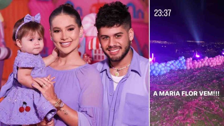 Virginia Fonseca revela sexo e nome de 2º bebê em festa da primogênita Maria Alice