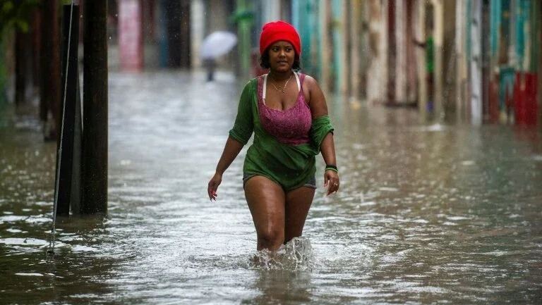 Fortes chuvas derrubam diversas casas na região oeste de Cuba