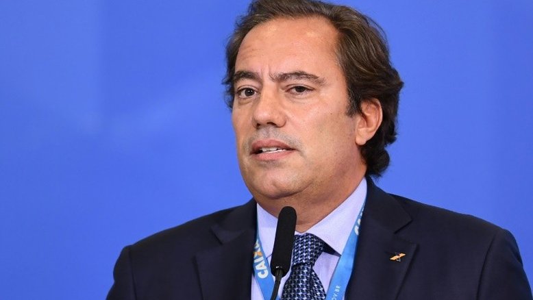 O então presidente da Caixa Econômica Federal, Pedro Guimarães, foi acusado de assédio sexual por várias mulheres em reportagem publicada na terça-feira - AFP