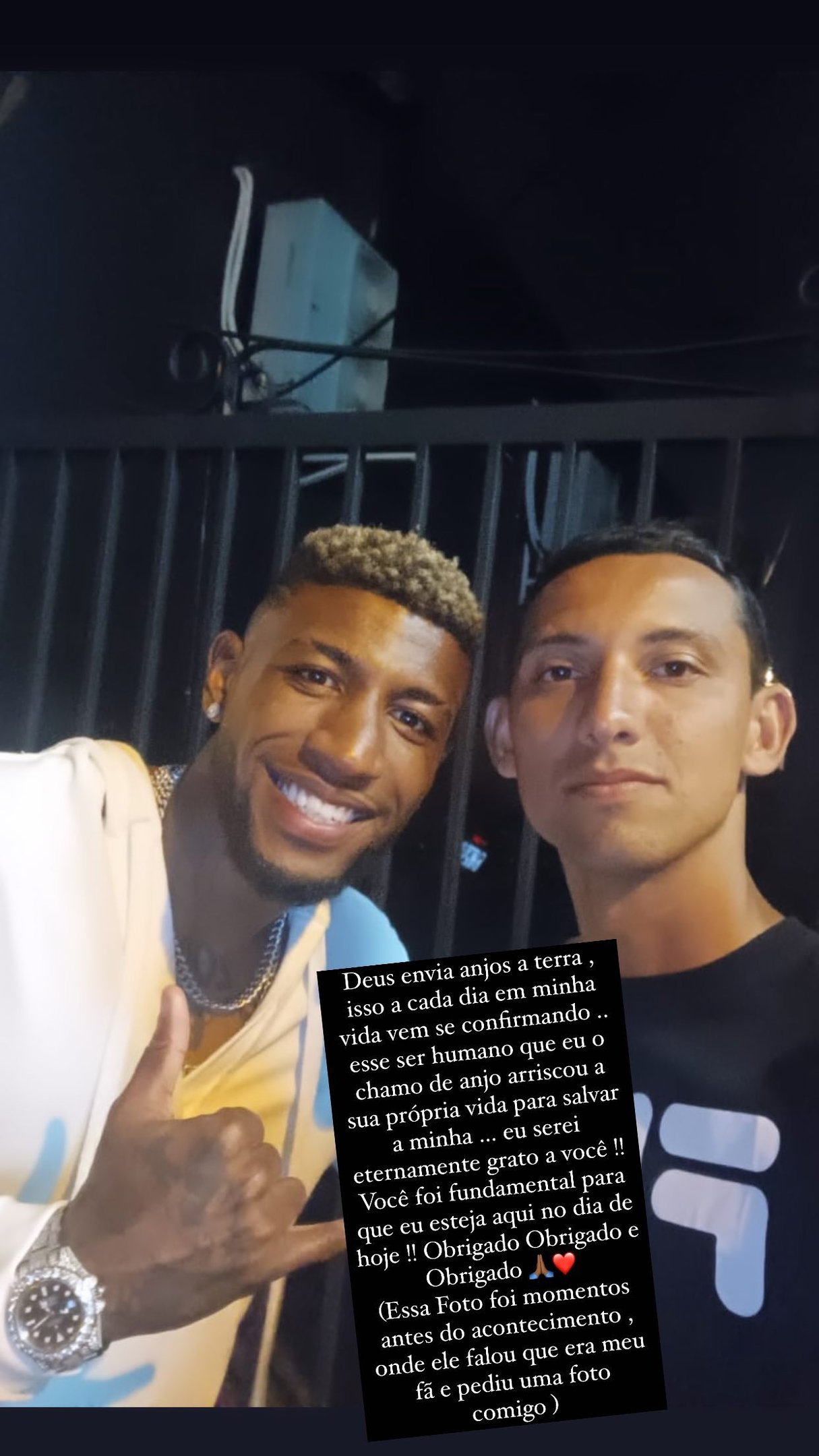 Emerson Royal agradece policial que interveio em assalto ao jogador: 'Eternamente grato'