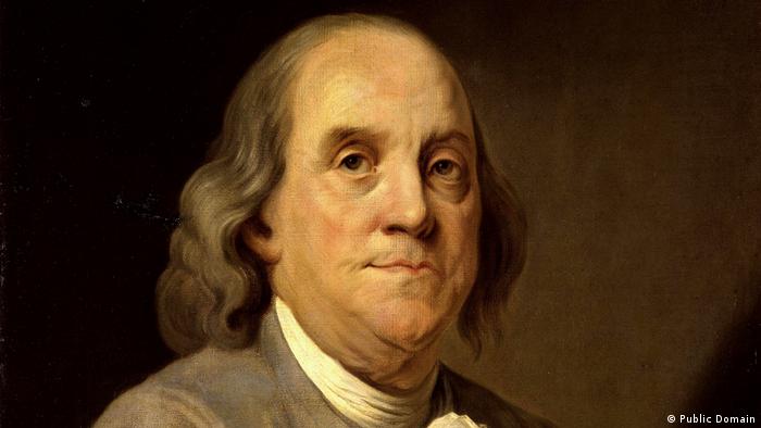 1752: Benjamin Franklin inventa o para-raios