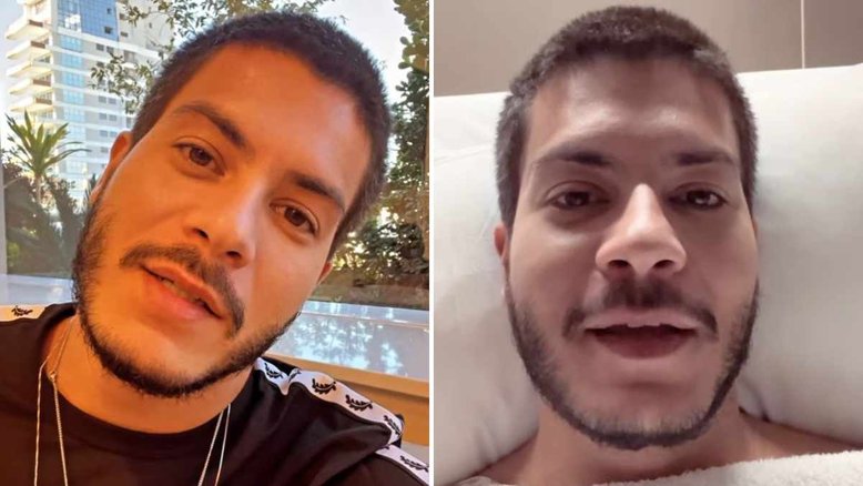 Ex-BBB Arthur Aguiar faz cirurgia para remoção de hérnia: 'Deu certo'