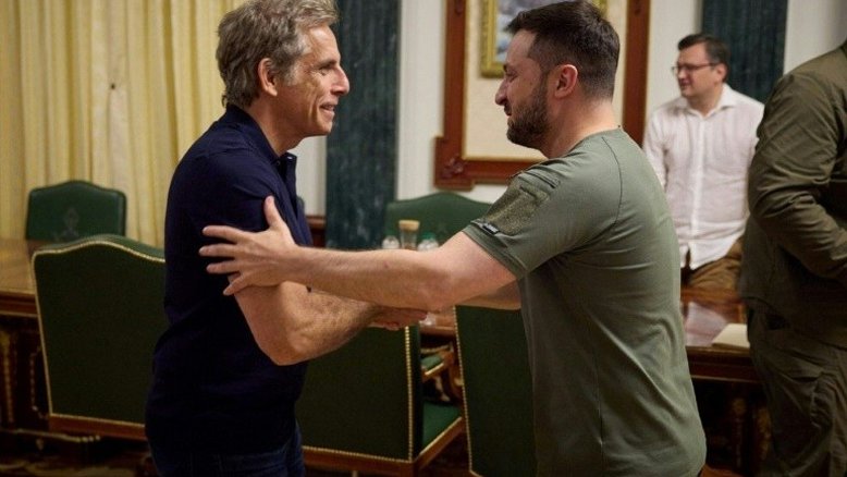 Ator americano Ben Stiller coletou 'histórias angustiantes' de refugiados na Ucrânia